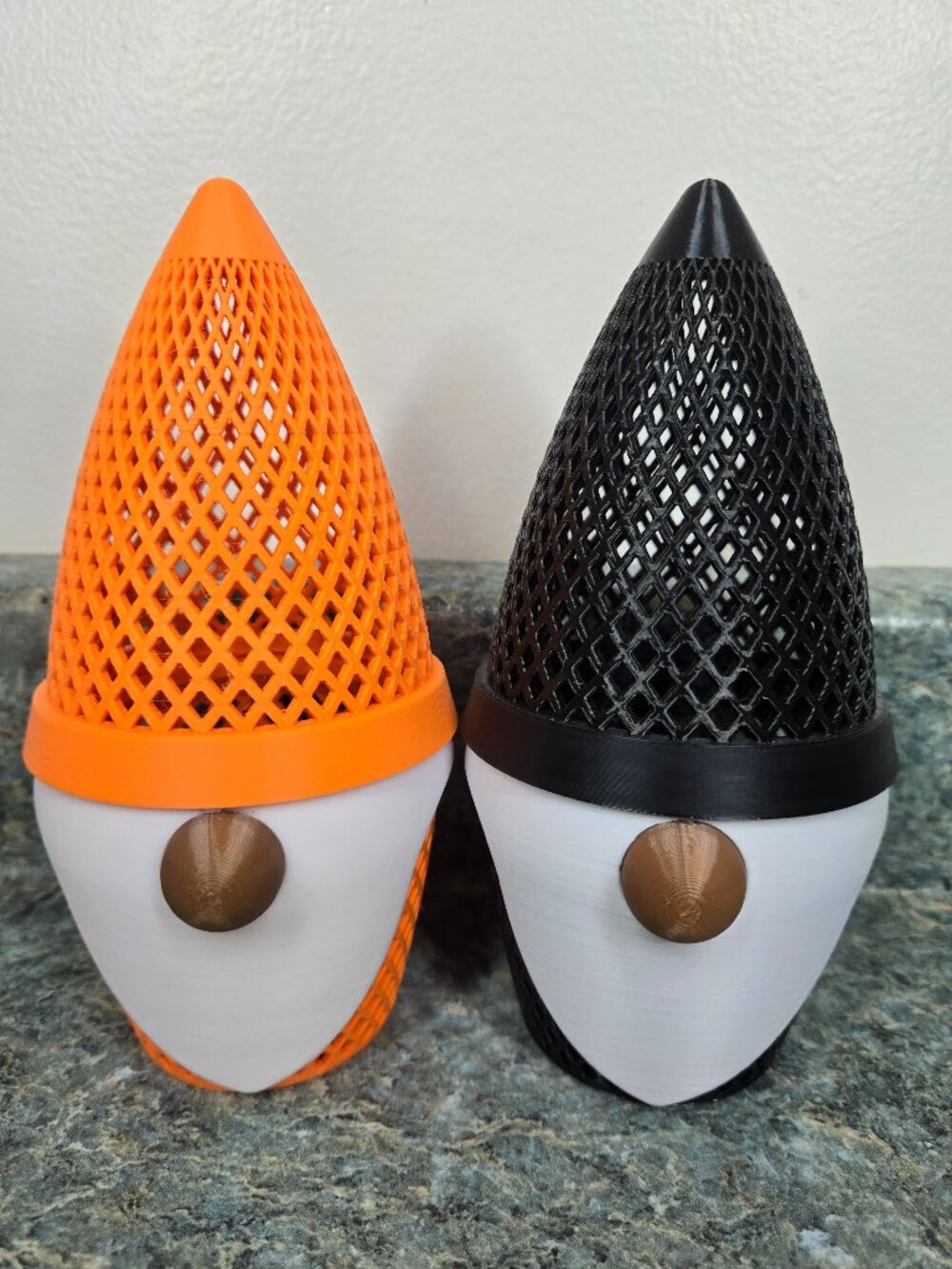 Halloween Gnome LED Tea Light Holder 3D Printed Halloween Decoration-Set of 2